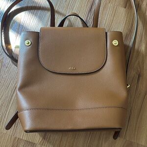 Ralph Lauren Tan Leather Backpack